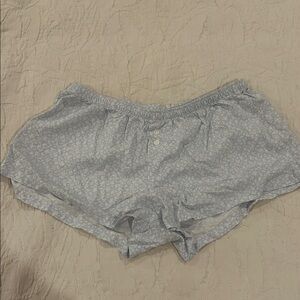 John Galt Brandy Melville Light Blue Floral Pajama Shorts new with tags one size